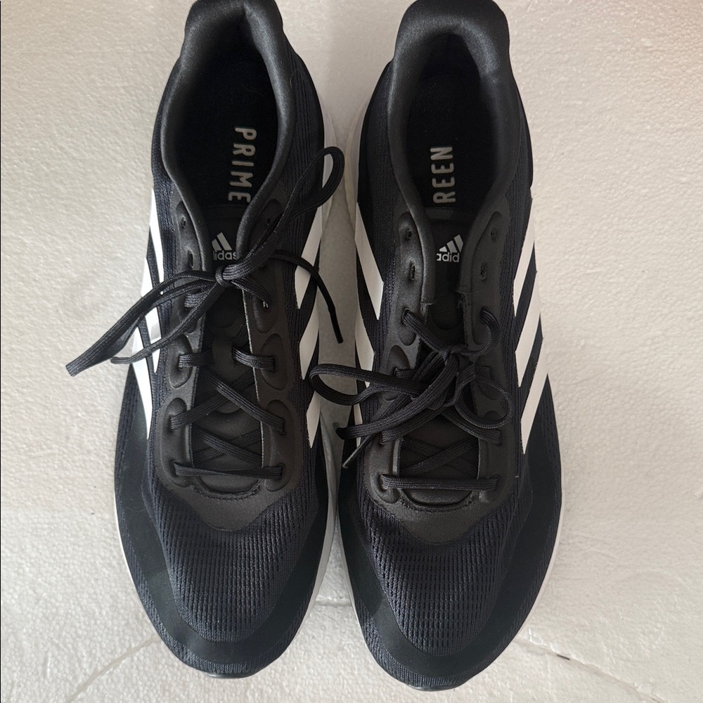 Adidas Prime Black and White Athletic Shoes